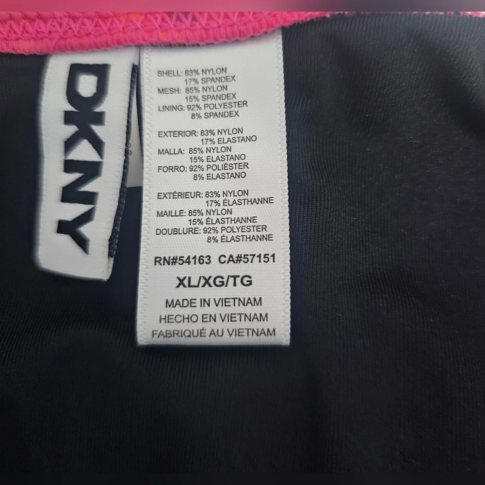 NWOT DKNY Women's Tie Back Halter One Piece Swimsuit XL - Picture 3 of 6